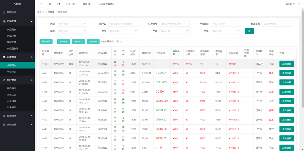 图片[20]黑马源码|源码搭建|精品源码|海外刷单|交易所|区块链|理财产品海外单语言微交易 虚拟币 期货黄金白银 交易系统 微交易源码 代理后台 用户风控 运营版微盘